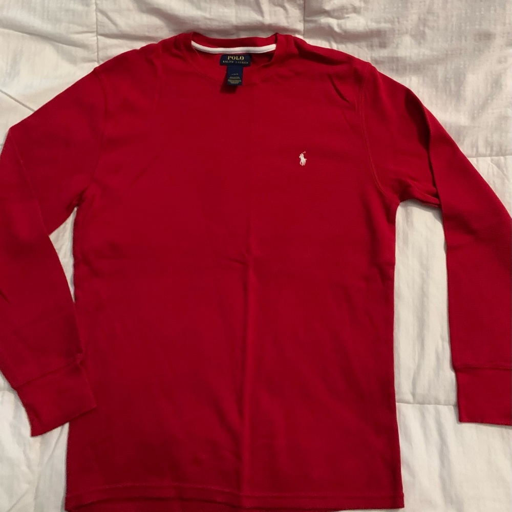 Polo Waffle-Knit Thermal Shirt
